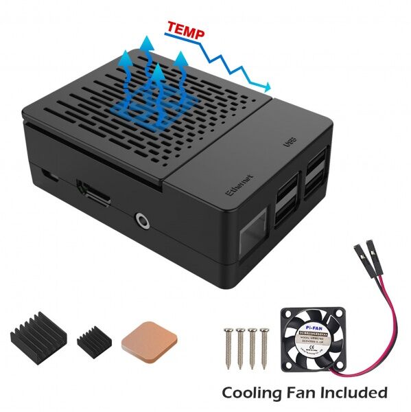 Raspberry Pi ABS Case Kit - Compatible with Raspberry Pi 3B/3B+ - Image 4
