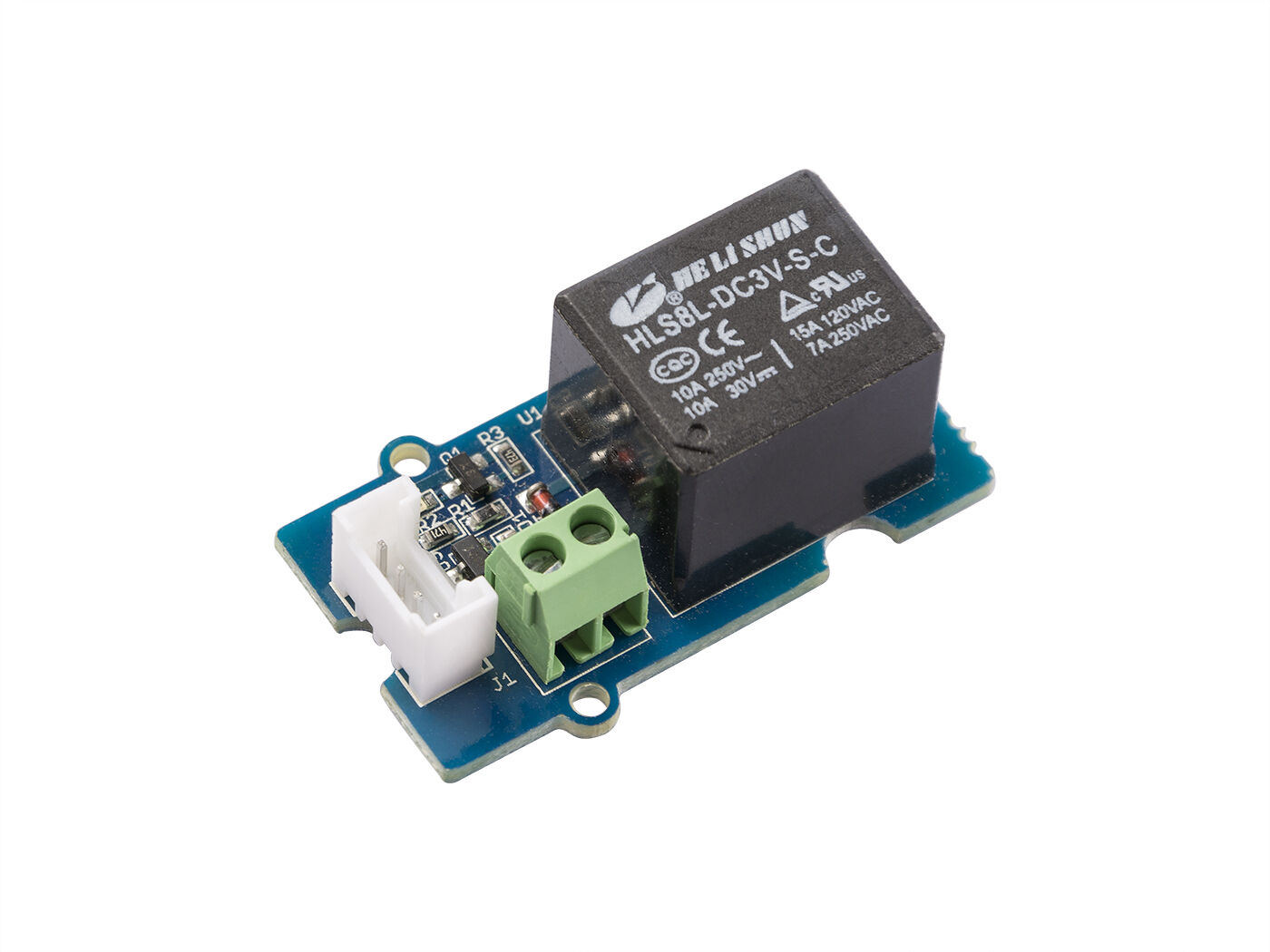 Grove - Relay High current 5V/10A small 1-way mechanical relay switch Arduino
