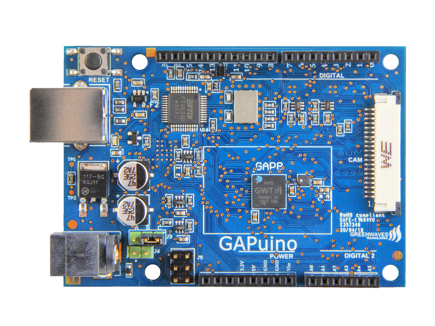 GAPUINO GAP8 Developer Kit - 1st fully programmable multi-core RISC-V Processor for IoT Application - Image 5