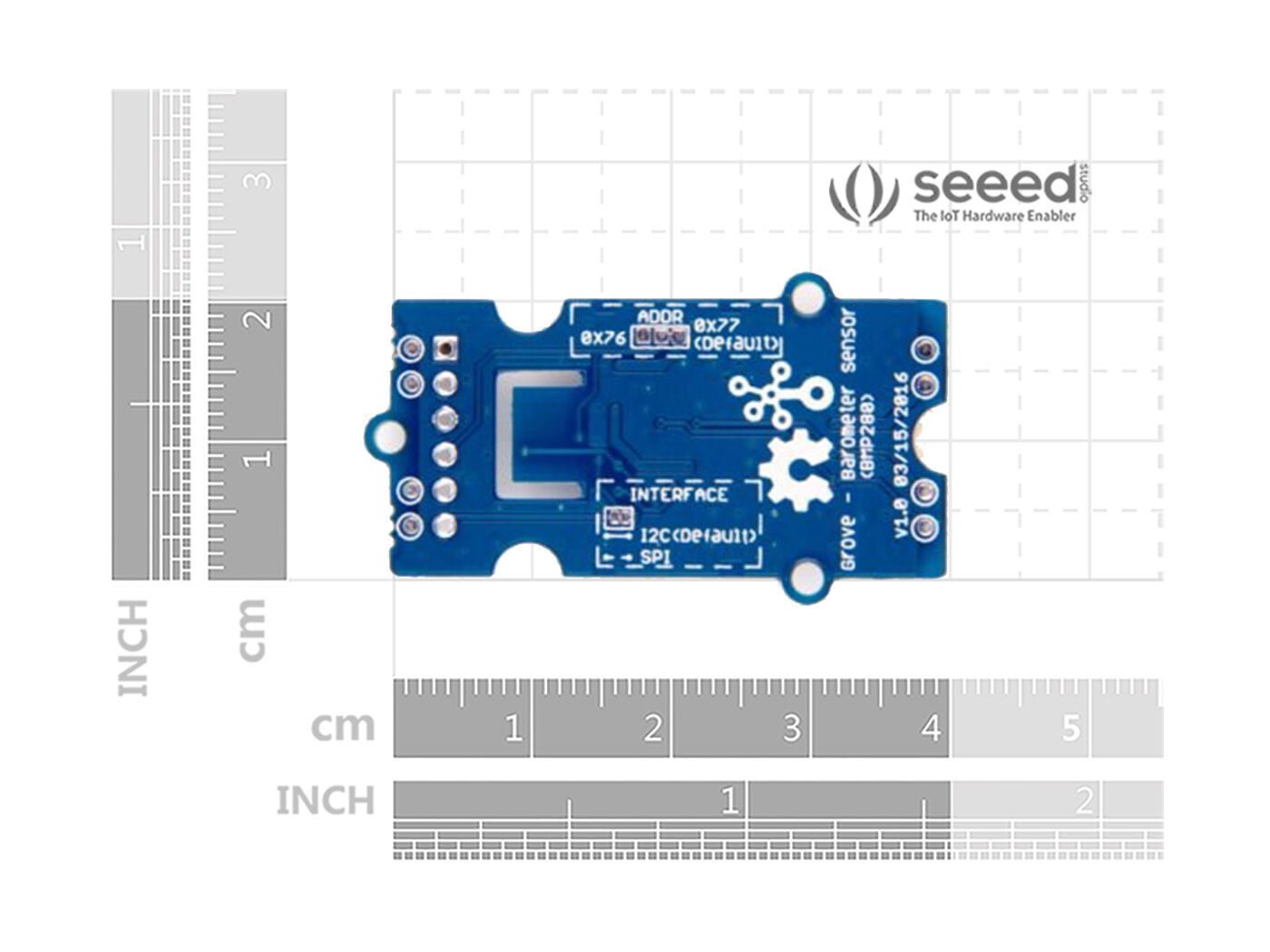 Grove Temperature and Barometer Sensor (BMP280) - Supports I2C and SPI - Image 5