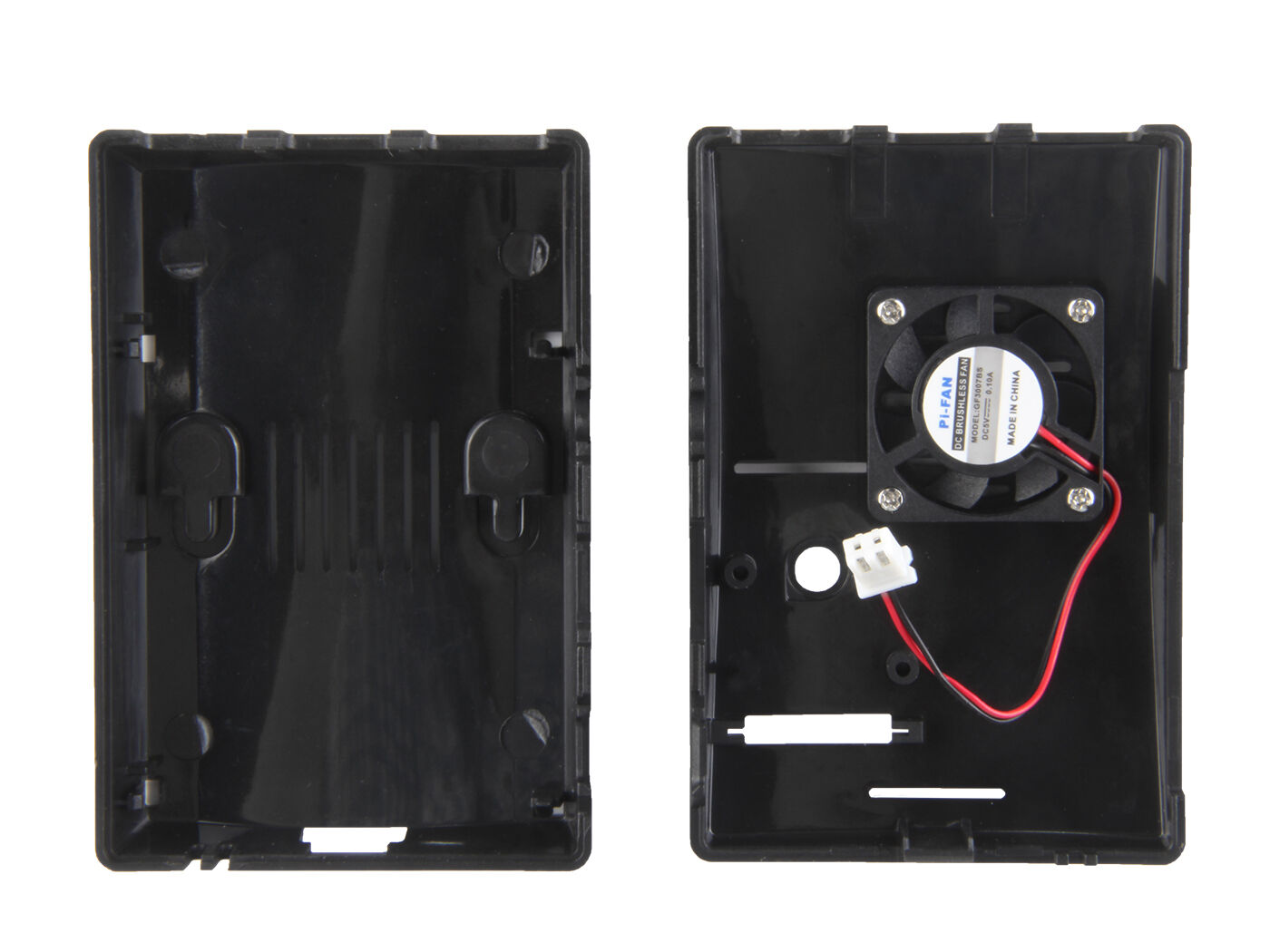 Raspberry Pi ABS Enclosure with Cooling Fan - Black - Image 3
