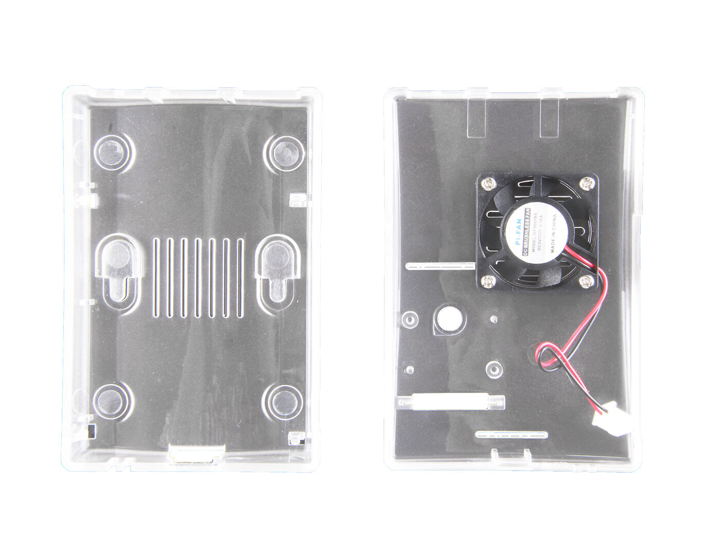 Transparent ABS Enclosure with Cooling Fan for Raspberry Pi 3 Model B & 3B+ - Image 2