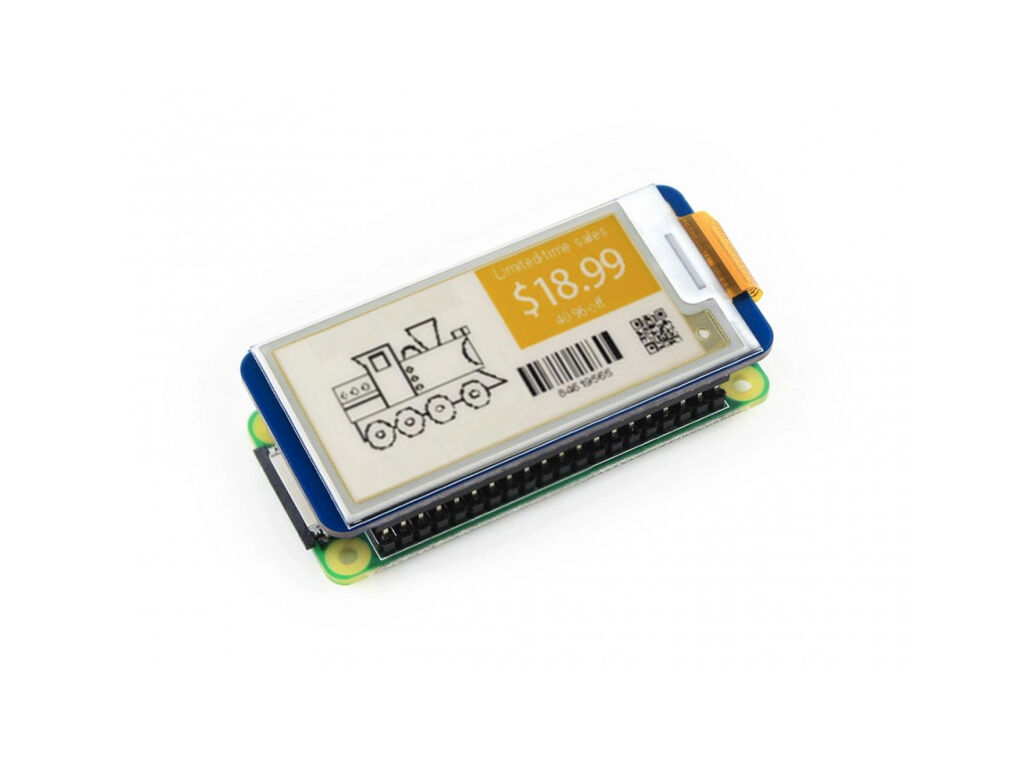 2.13inch E-Ink display HAT for Raspberry Pi & Arduino yellow/black/white 3 color e paper - Image 2