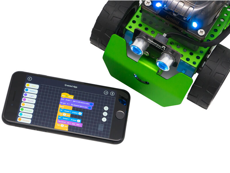 Q-Scout Robot Building Kit Line Follower - Arduino Coding & Graphical Programming, STEM Toy, Lego Compatibility - Image 4