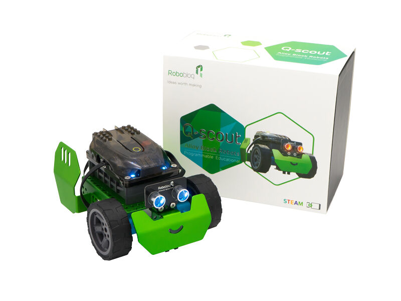 Q-Scout Robot Building Kit Line Follower - Arduino Coding & Graphical Programming, STEM Toy, Lego Compatibility - Image 5