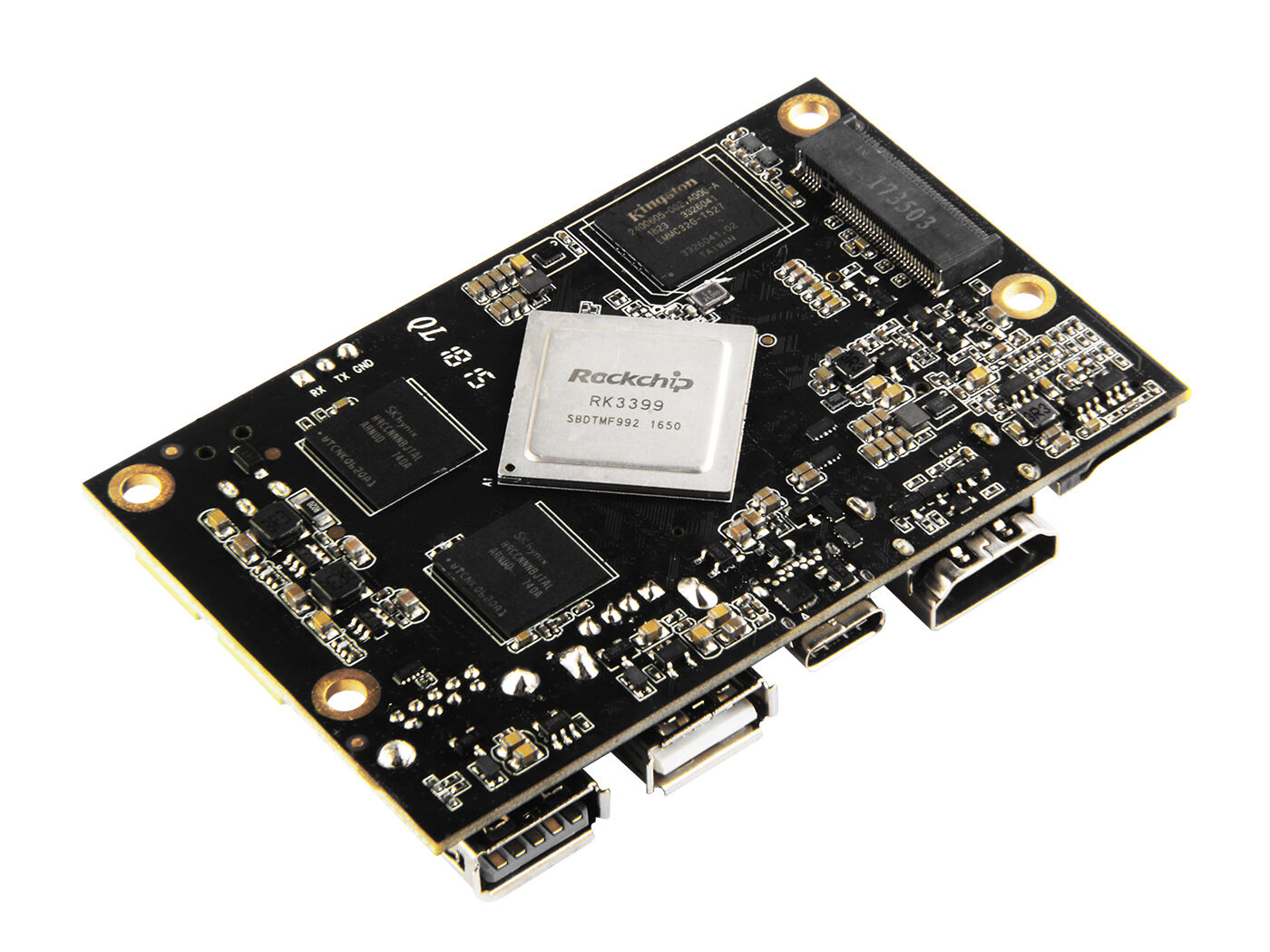 Rock960 Board - Based on the RK3399 SoC - 4GB RAM Version - Image 4
