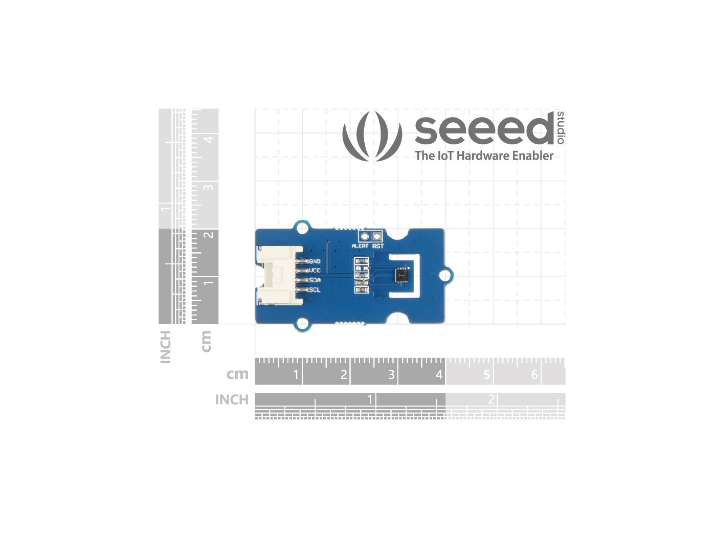 Grove - I2C Yüksek Hassasiyetli Sıcaklık ve Nem Sensörü (SHT35), I2C, ±1.5% RH ve ±0.1°C, Akıllı Ev, Endüstriyel Otomasyon için idealdir. - Görsel 5