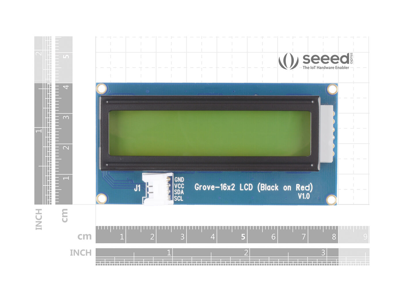 Grove - 16 x 2 LCD (Black on Red) - Image 4