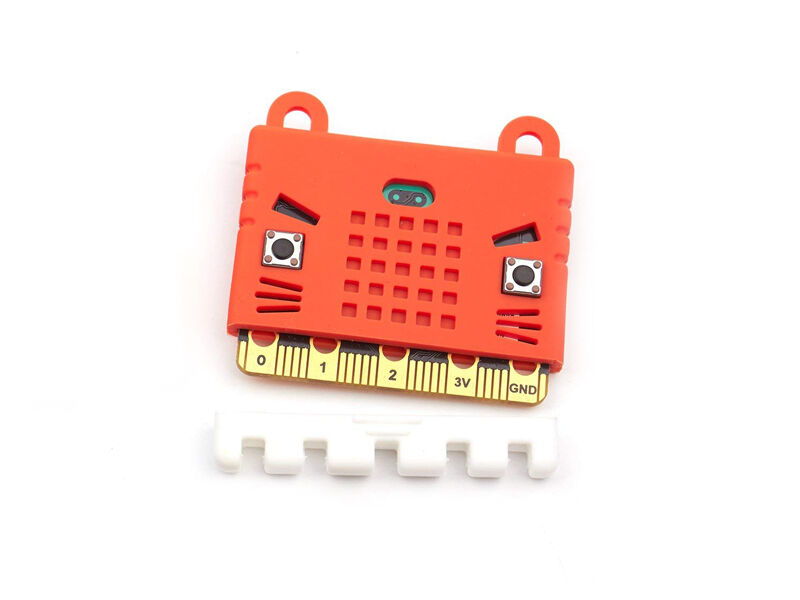 KittenBot Micro:Bit Case - Silicone Sleeve - Red - Image 2