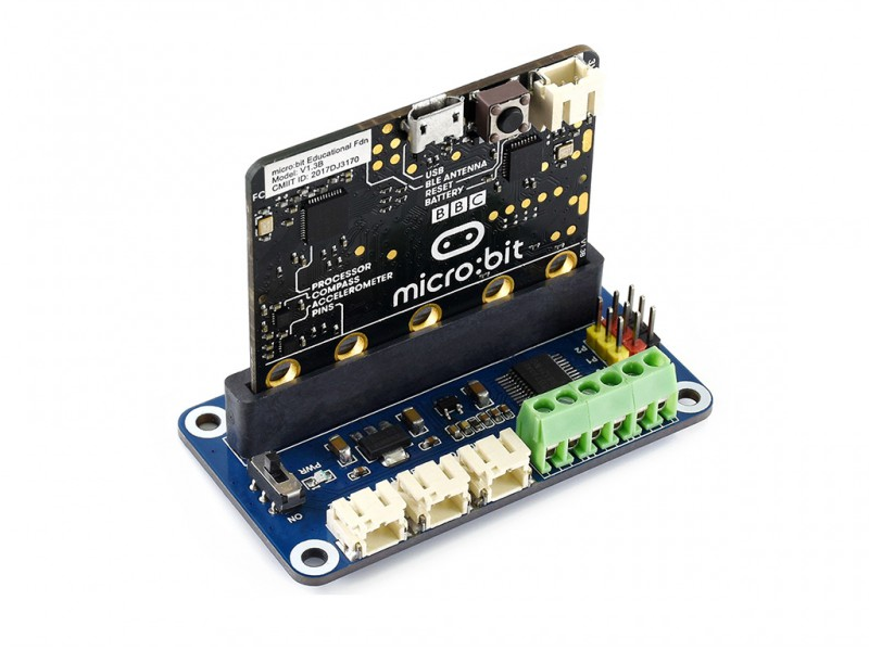 Driver Breakout for micro:bit, drives motors and servos
