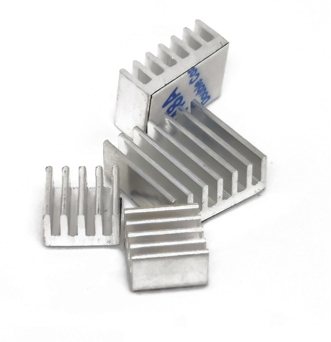 Heat Sink Kit for Raspberry Pi 4B - Silver Aluminum - Image 3