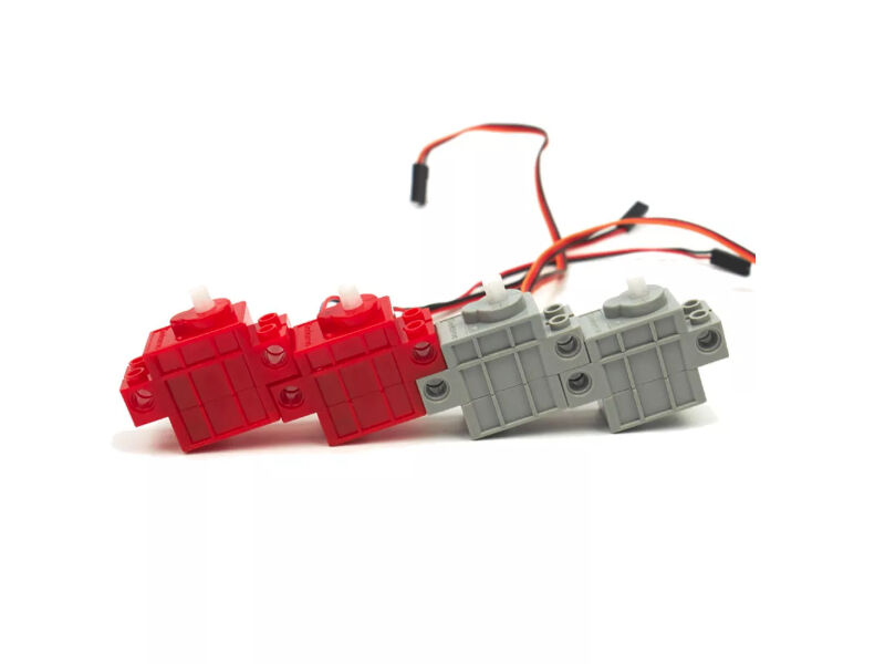 Kittenbot Building Block compatible 270° Geek Servo & 360°  Geek Motor-4pcs