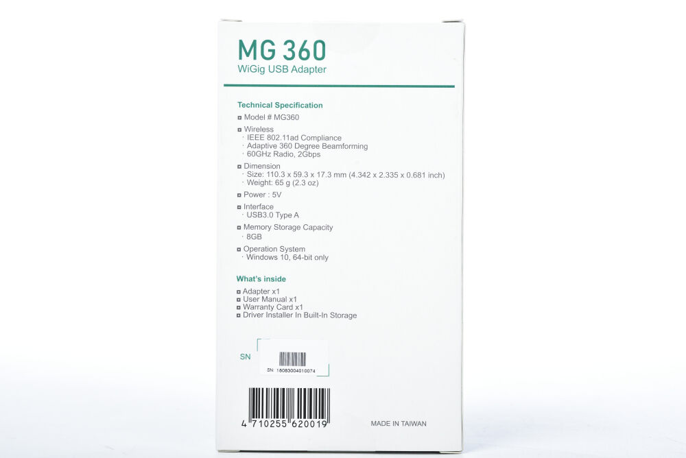 Millitronic MG360 WiGig IEEE802.11ad USB3.0 Adapter/Dongle - Image 7