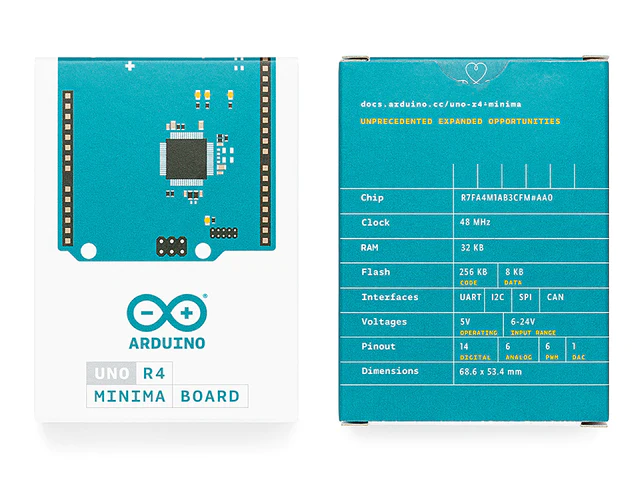 Arduino UNO Rev4 Minima, 32-bit mikrodenetleyici, Arm® Cortex®-M4, 12-bit DAC, CAN BUS ve OP AMP, 6-24V, SWD konektörü, HID desteği - Görsel 5