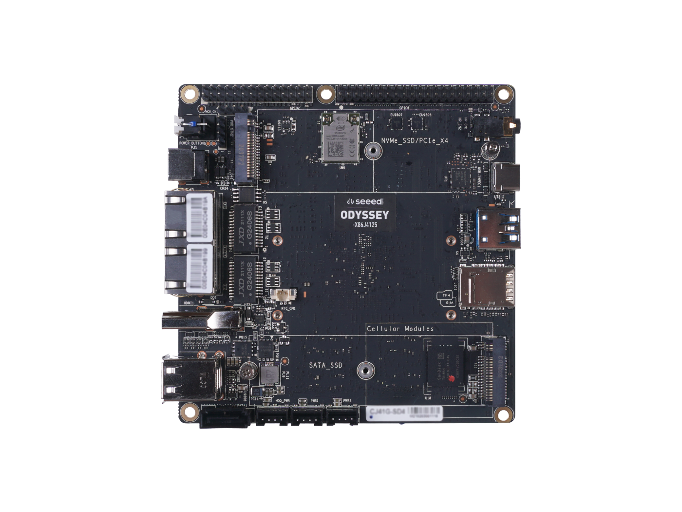 ODYSSEY - X86J4125864 Most expandable Win10 Mini PC (Linux and Arduino Core) with 8GB RAM + 64GB eMMC / Dual Gigabit Ethernet NICs - Image 2