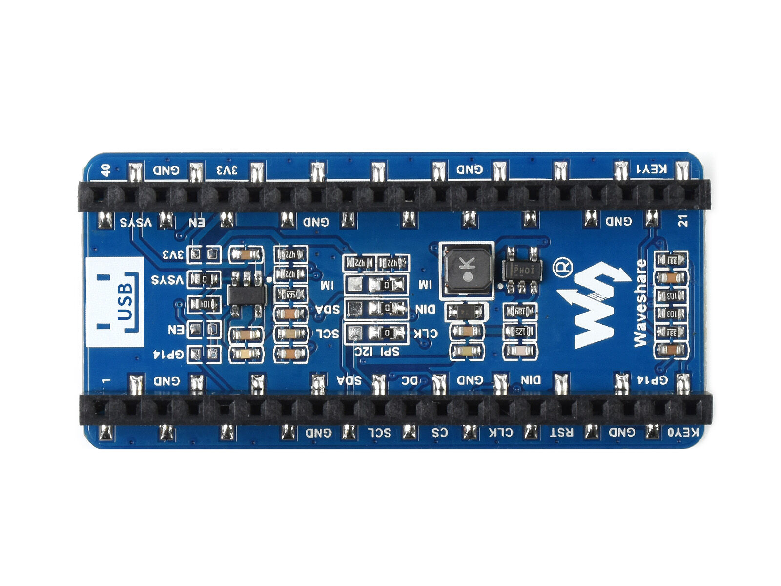 1.3inch OLED Display Module for Raspberry Pi Pico - 64×128 - SPI/I2C - Image 4