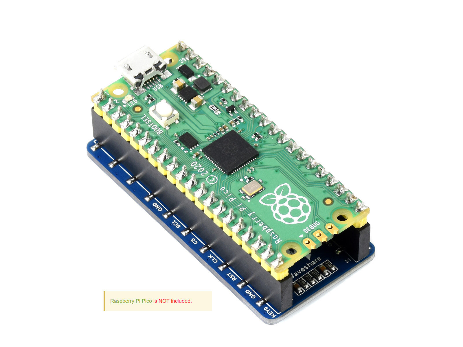 1.3inch OLED Display Module for Raspberry Pi Pico - 64×128 - SPI/I2C - Image 2
