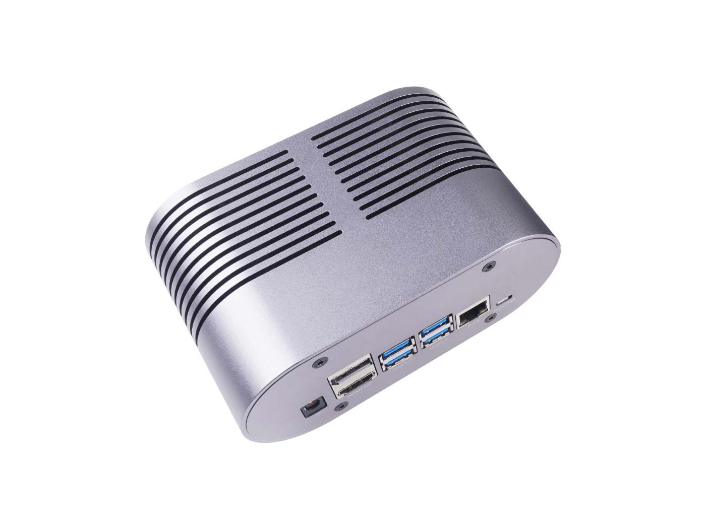 Jetson SUB Mini PC-Silver with Jetson Xavier NX module, Aluminium case with heatsink, 128GB SSD, WiFi, Antennas and pre-installed JetPack System - Image 3