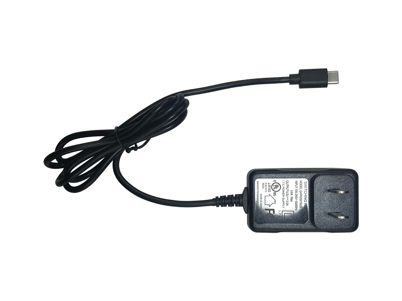 Wall Adapter Power Supply - 5VDC 3A Type-C - Image 2
