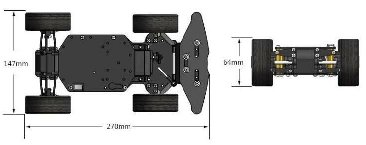 Robot car Kit- RC Smart Car Chassis Kit - Image 3