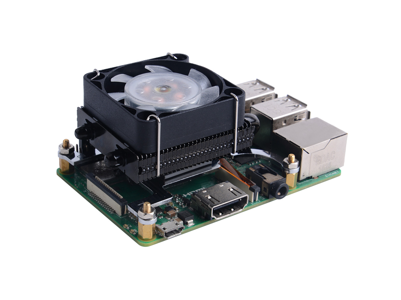 Black Low-Profile ICE Cooling Fan for Raspberry Pi 3B/3B+/4B - Image 3