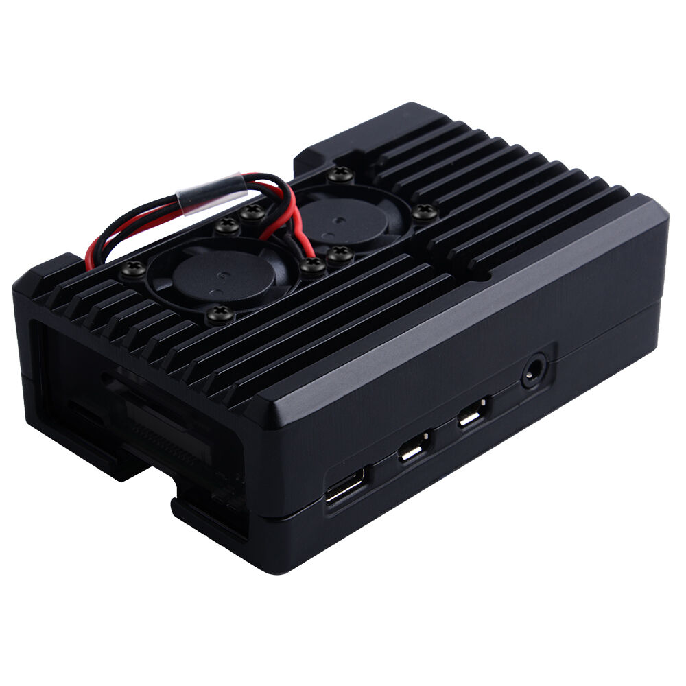 Aluminum Case with 2510 Dual Fan for Raspberry Pi 4 - Image 2