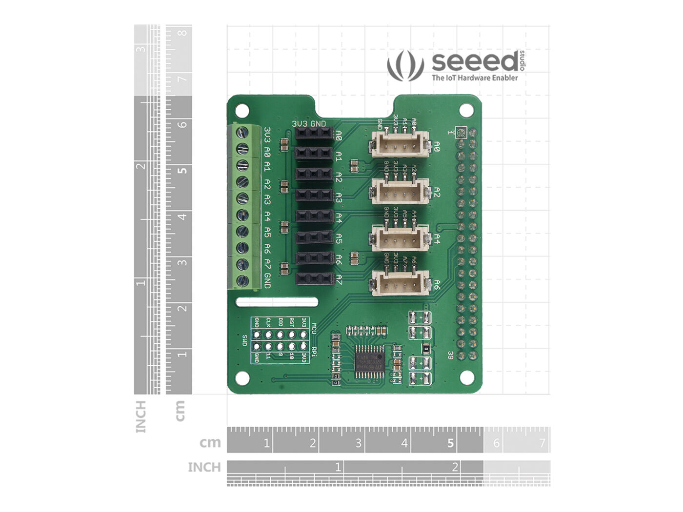 STM32F030 8-Channel 12-Bit ADC for Raspberry Pi - Image 4