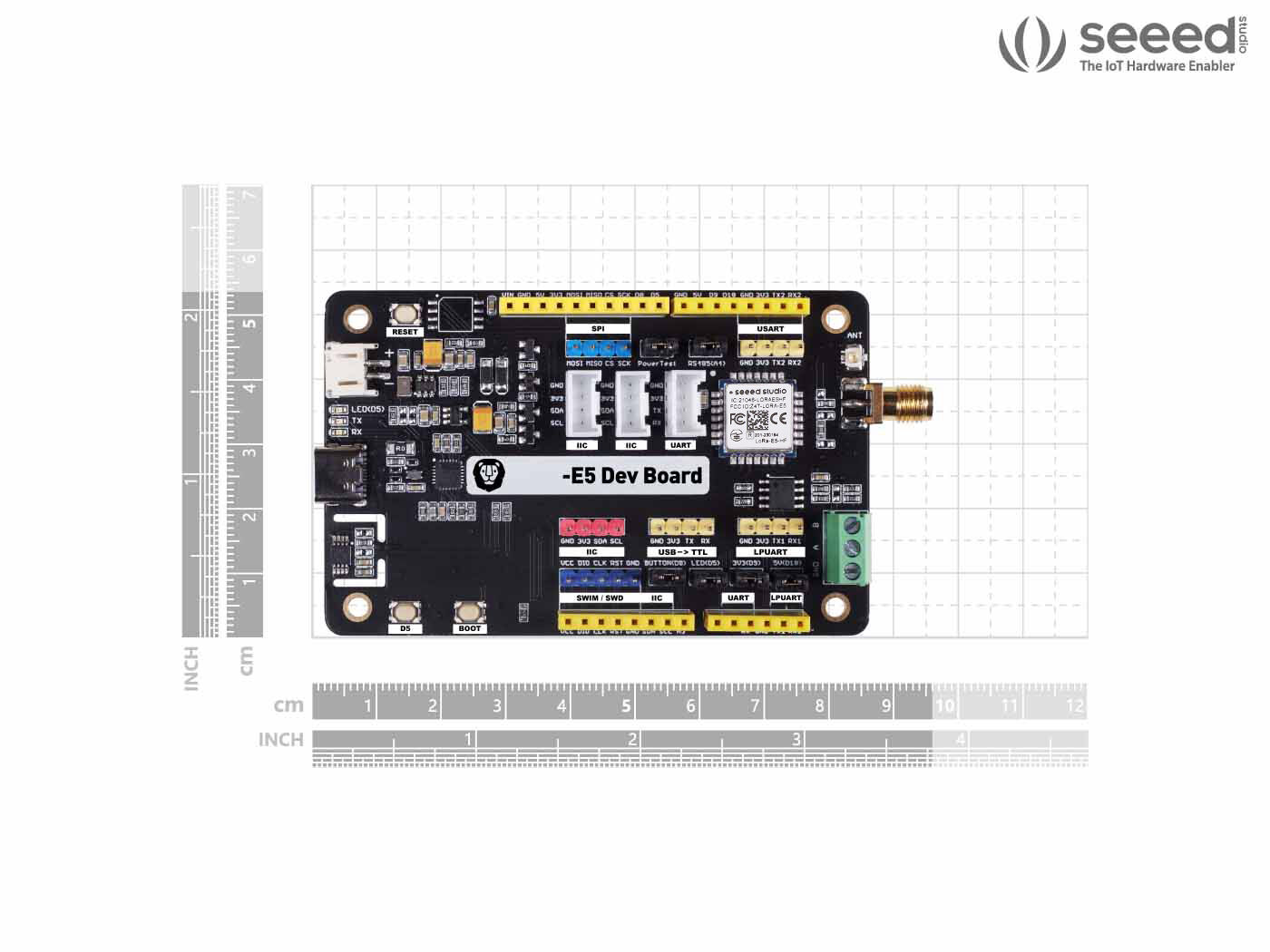 Wio-E5 Dev Kit - STM32WLE5JC, ARM Cortex-M4 and SX126x embedded, supports LoRaWAN on EU868 & US915 - Image 7