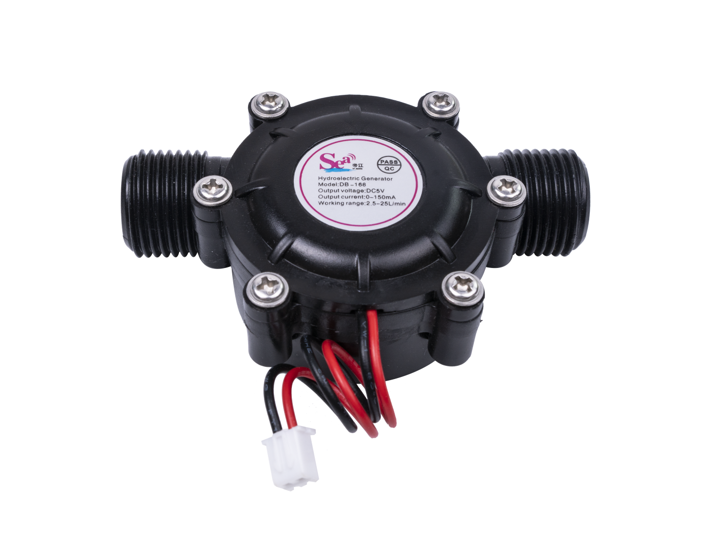 Micro Water Turbine - Hydroelectric Generator (DC-5V) with G1/2'' Thread - Image 2