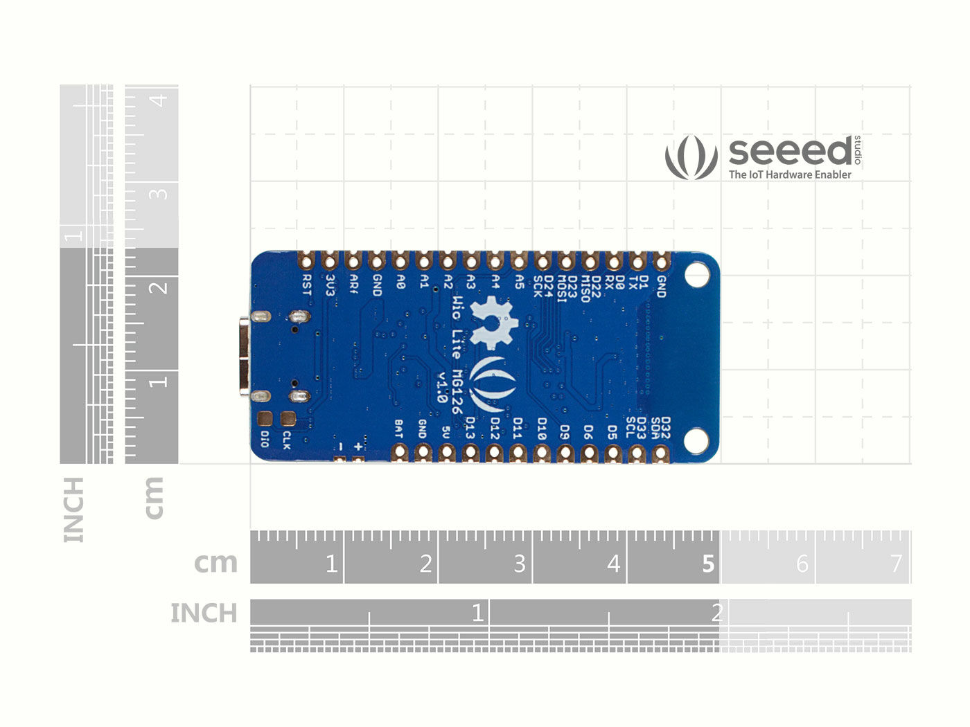 Wio Lite MG126 - ATSAMD21 Cortex-M0 Blue Wireless Development Board - Image 6