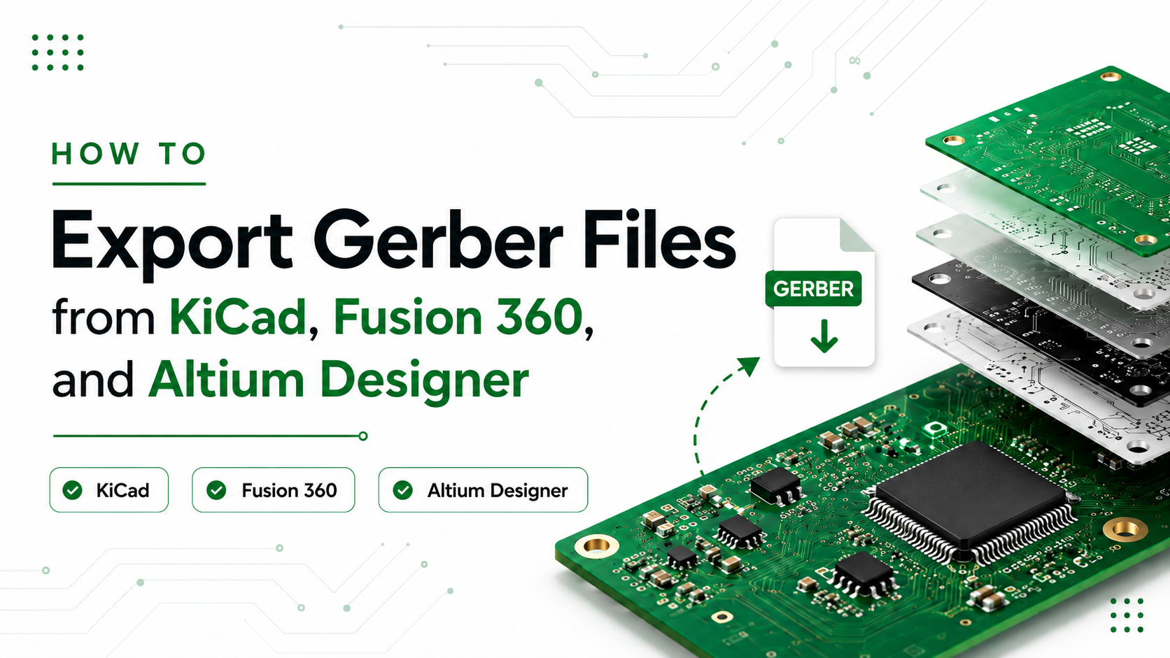 KiCad, Fusion 360 ve Altium Designer’dan Gerber Dosyaları Nasıl Dışa Aktarılır