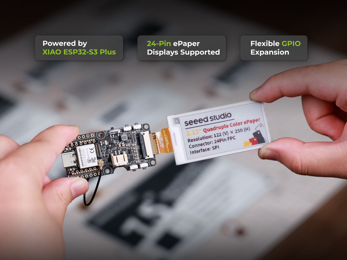 XIAO ePaper DIY Kit(ESP32-S3) - EE05