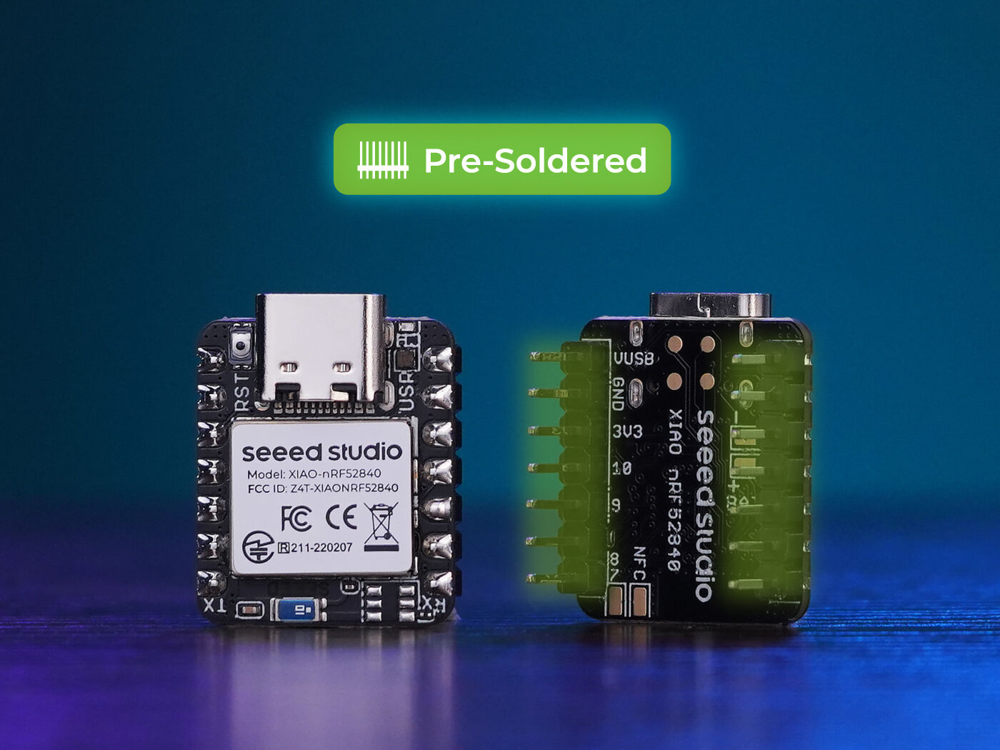 Seeed Studio XIAO nRF52840 (Önceden Lehimlenmiş)