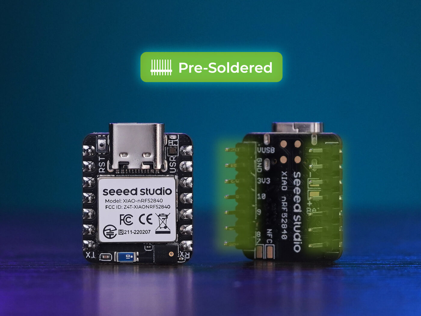 Seeed Studio XIAO nRF52840 Sense (Önceden Lehimlenmiş)