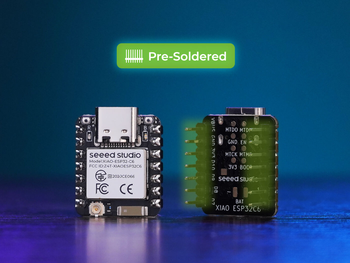 Seeed Studio XIAO ESP32-C6 (Önceden Lehimlenmiş)