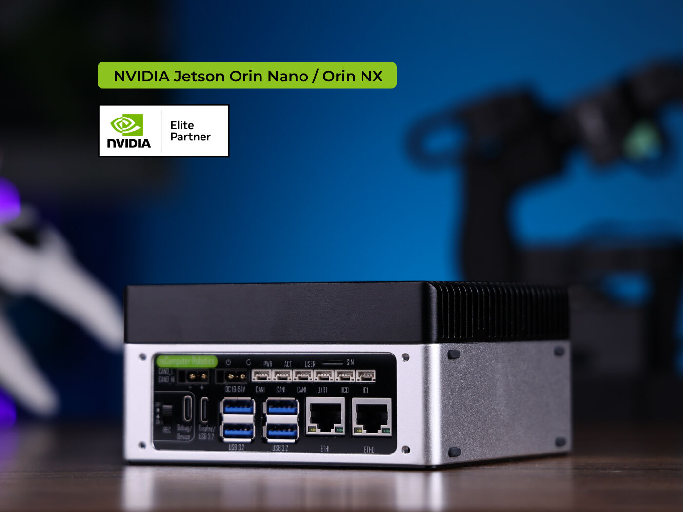 reComputer Robotics J3011 - Intelligent Edge AI Computer with NVIDIA Jetson Orin Nano Super 8GB