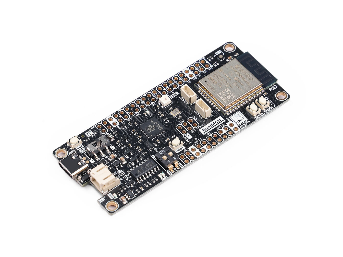 DUALMCU RP2040+ESP32 Geliştirme kartı