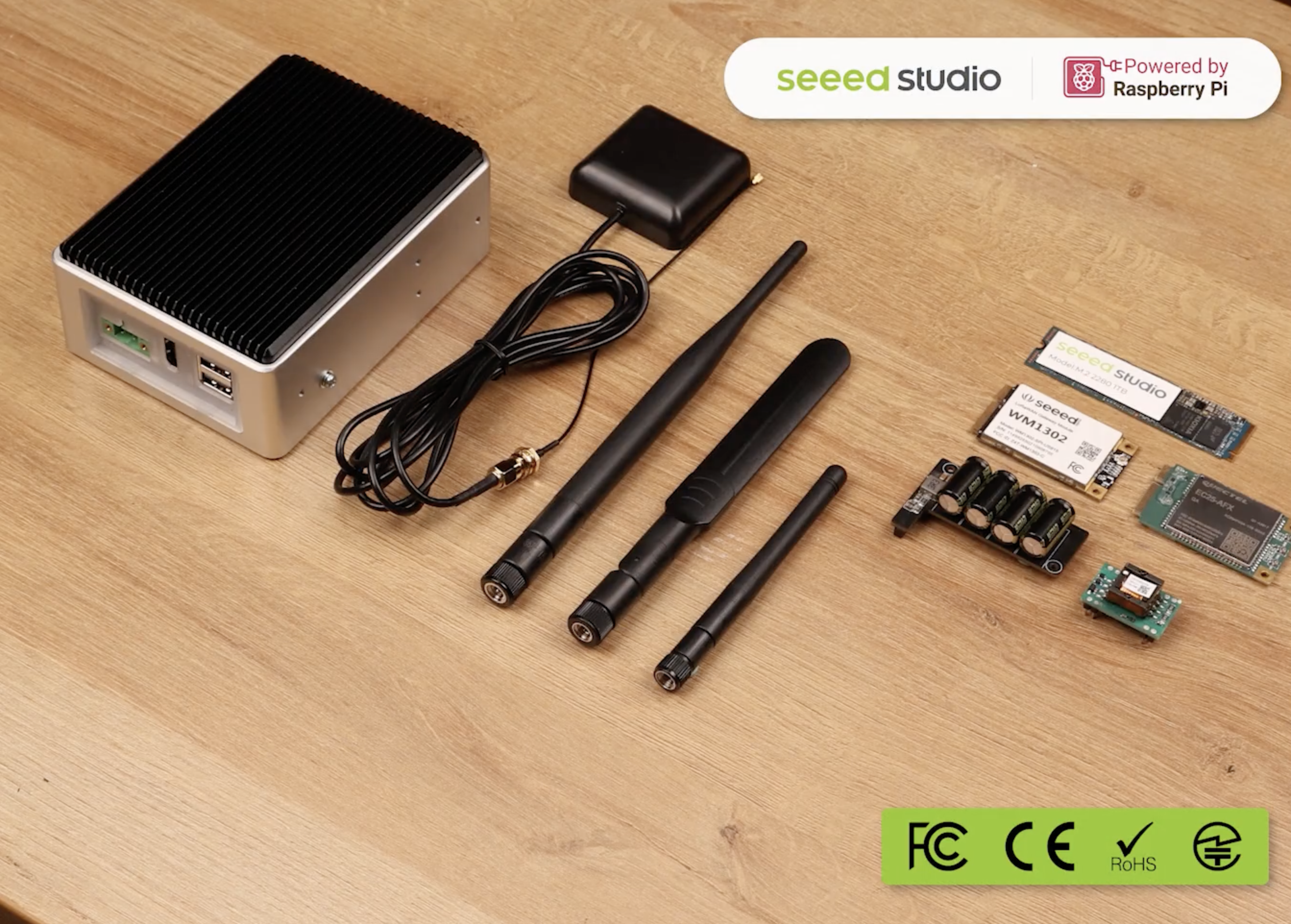 reComputer R1035-10 - Raspberry Pi IoT Geçidi ve Kontrol Cihazı, CM4 Destekli, AI Yeteneği | 8GB RAM, 32GB eMMC - Görsel 2