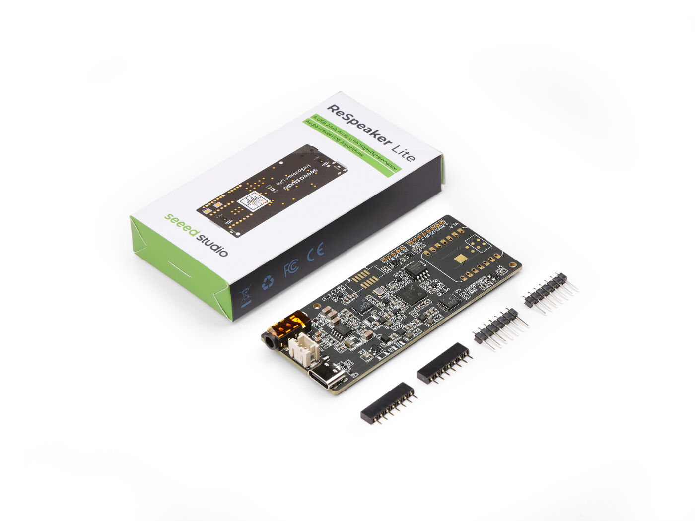 reSpeaker Lite - USB 2-Mic Array with Onboard AI Audio Processing Algorithms, compatible with Seeed Studio XIAO ESP32S3 (Sense), Raspberry Pi, Adafruit QT Py - Image 5