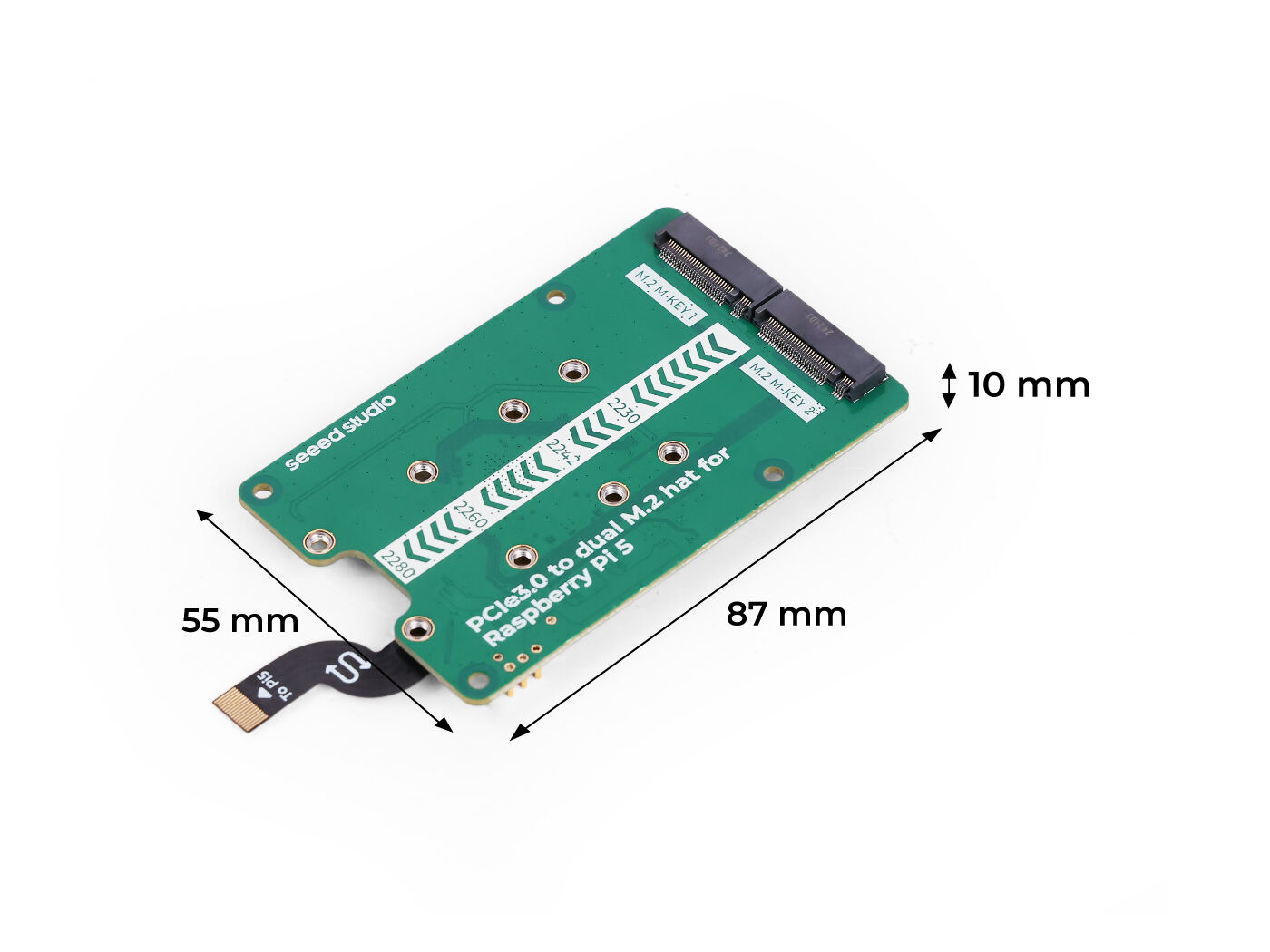 Raspberry Pi 5 için PCIe3.0 Anahtarı, çift M.2 hattı, NVMe SSD desteği, Hailo8/8L desteği - Görsel 7
