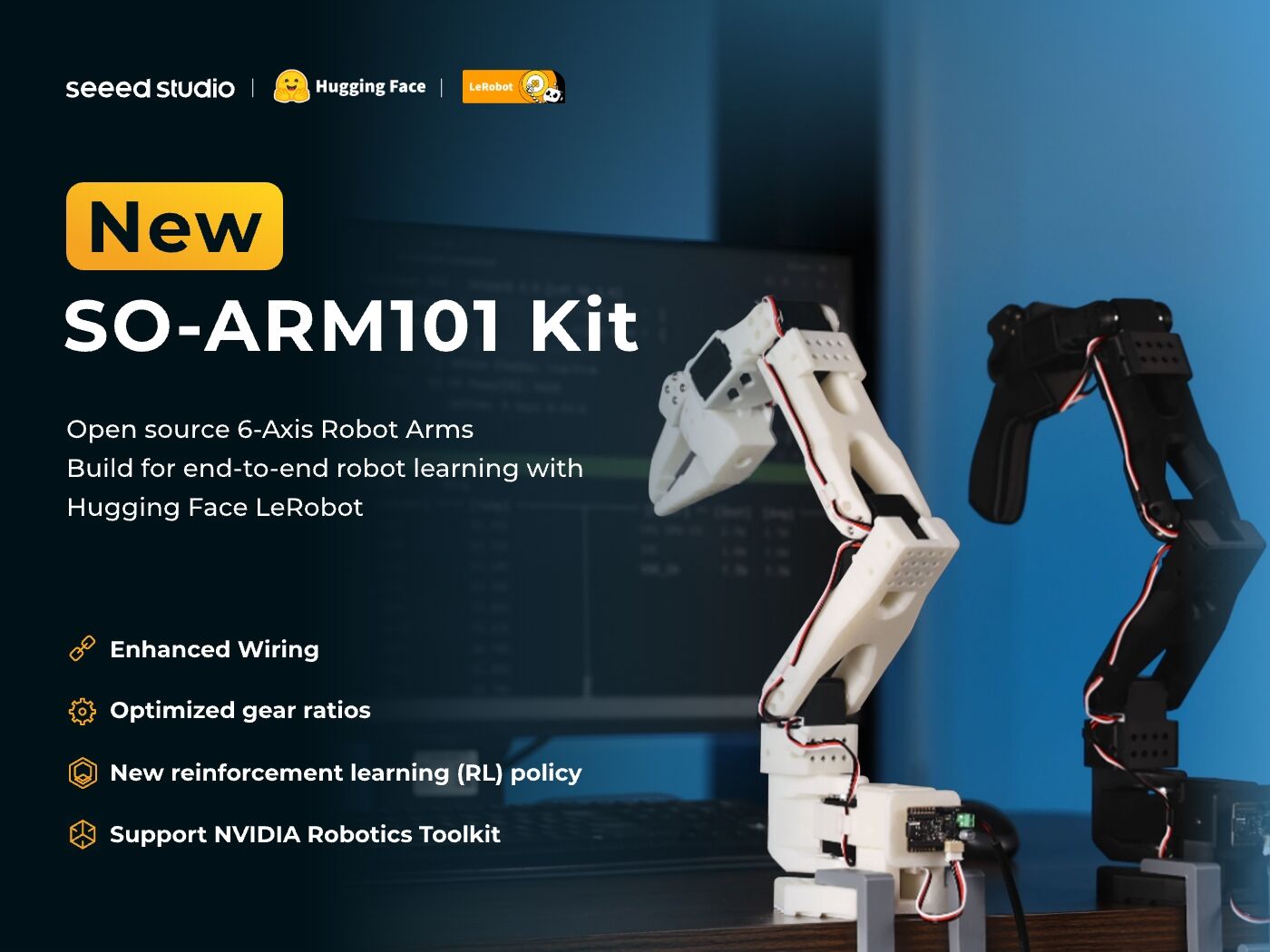 SO-ARM101 Pro Servo Motor Kit (Motors Only)