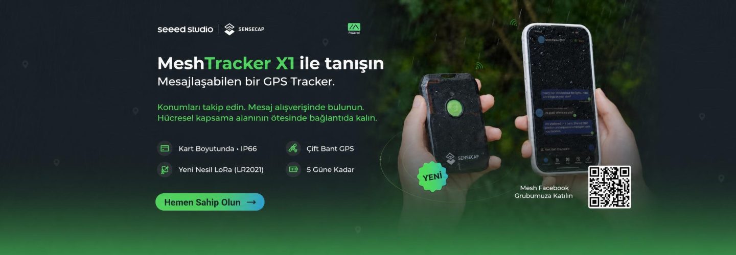 MeshTracker X1 ile konum takibi yapın, mesaj alışverişi gerçekleştirin ve hücresel kapsama alanının ötesinde bağlantıda kalın.