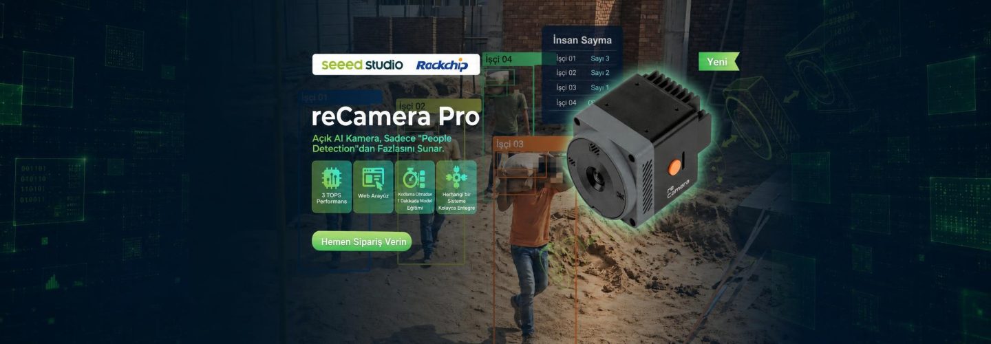 reCamera Pro, 3 TOPS performansı ile AI destekli açık kamera, "People Detection"dan fazlasını sunuyor; hemen sipariş verin.